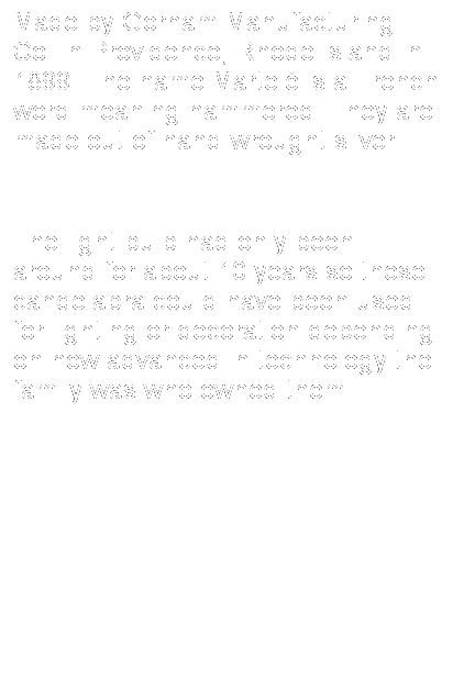Text Box: Made by Gorham Manufacturing Co. in Providence, Rhode Island in 1899. The name Martel� is a French word meaning hammered. They are made out of hand-wrought silver.
&nbsp;
The light bulb had only been around for about 10 years so these candelabra could have been used for lighting or decoration depending on how advanced in technology the family was who owned them.
