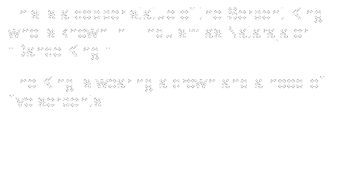 Text Box: This is a copper statue of the Serpent King who is known in Hinduism as Nataraja or "Dance King." 
The King is wearing a crown and a hood of five serpents. 
