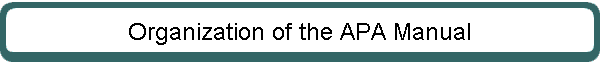 Organization of the APA Manual